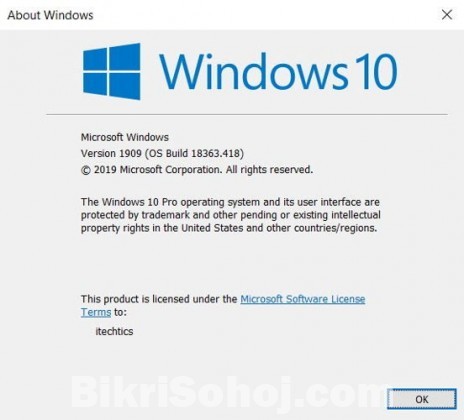 windows 10 pro  version-1909 latest (email delivery)